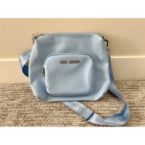 Steve Madden Handbags - Steve Madden Purse Baby Blue Crossbody Travel Date Night